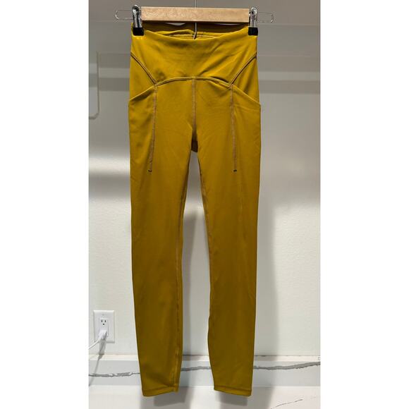 Lululemon Power Thru High-Rise Tight 25" Gold Spice‎ Size 2 Leggings - Picture 5 of 14